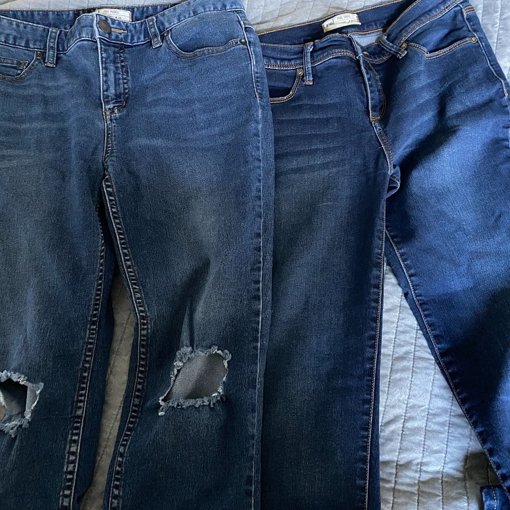 Free People Skinny Jeans Size 29 Bundle Lot of 2